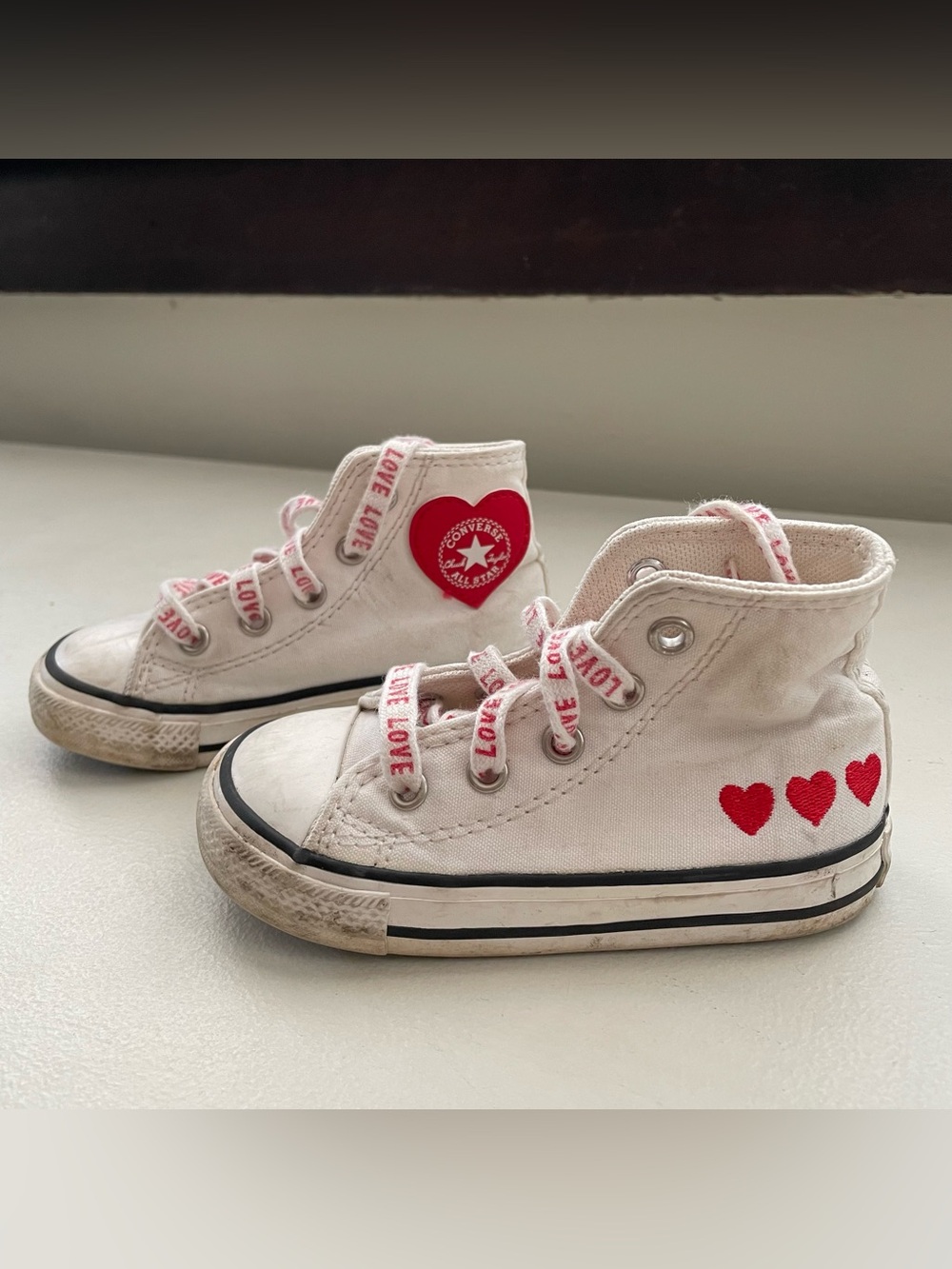Adorable toddler LOVE Converse high tops